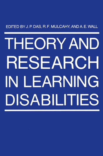 Theory and Research in Learning Disabilities book cover by J.P. Das