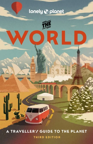 Lonely Planet The World: A Traveller's Guide to the Planet | Every Country from A-Z | Itineraries from 5 weeks to 3 months | Beautiful Travel Gift (Travel Guide) book cover by David Eimer, Brana Vladisavljevic, Jack Palfrey, Stephen Lioy, Ray Bartlett, Mark Baker, Cristian Bonetto, Anthony Ham, Karyn Noble, Regis St Louis, Kevin Raub, Nanjala Nyabola, Anu Taranath, Jenny Walker
