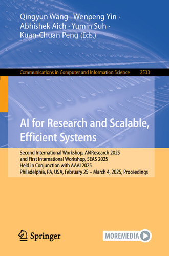 AI for Research and Scalable, Efficient Systems (Communications in Computer and Information Science #2533) book cover by 