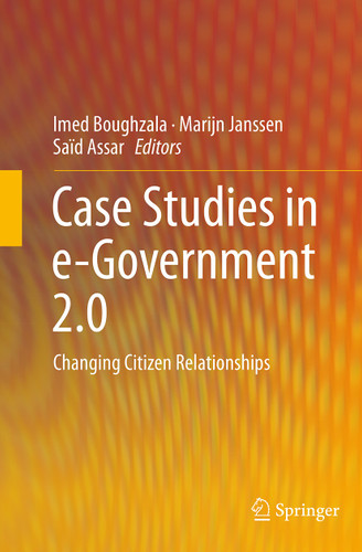 Case Studies in e-Government 2.0: Changing Citizen Relationships book cover by 