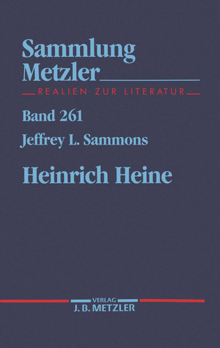 Heinrich Heine (Sammlung Metzler) book cover by Jeffrey L. Sammons