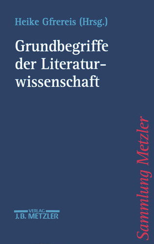 Grundbegriffe der Literaturwissenschaft (Sammlung Metzler) book cover by 