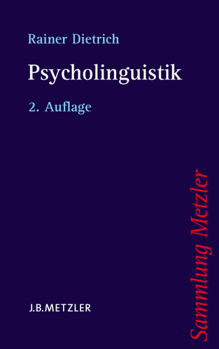 Psycholinguistik (Sammlung Metzler) book cover by Rainer Dietrich