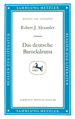 Das deutsche Barockdrama (Sammlung Metzler) book cover by Robert Alexander