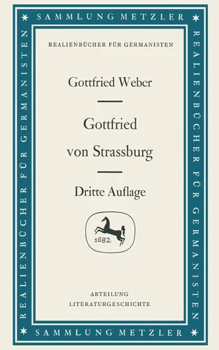 Gottfried von Strassburg (Sammlung Metzler) book cover by Gottfried Weber