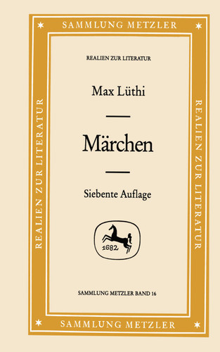 Märchen (Sammlung Metzler) book cover by Max Lüthi