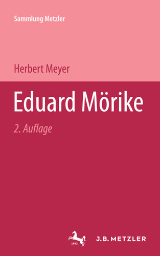 Eduard Mörike (Sammlung Metzler) book cover by Herbert Meyer