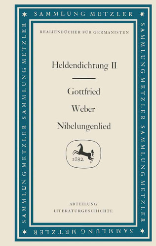 Nibelungenlied (Sammlung Metzler) book cover by Gottfried Weber