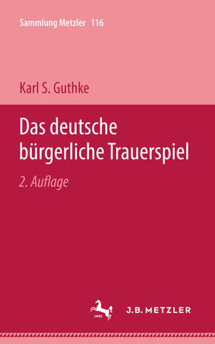 Das deutsche bürgerliche Trauerspiel (Sammlung Metzler) book cover by Karl S. Guthke