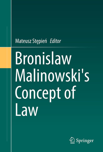 Bronislaw Malinowski's Concept of Law book cover by 