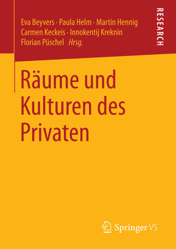 Räume und Kulturen des Privaten book cover by 