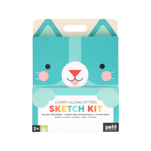 Carry-Along Kitten Sketch Kit book cover by Petit Collage