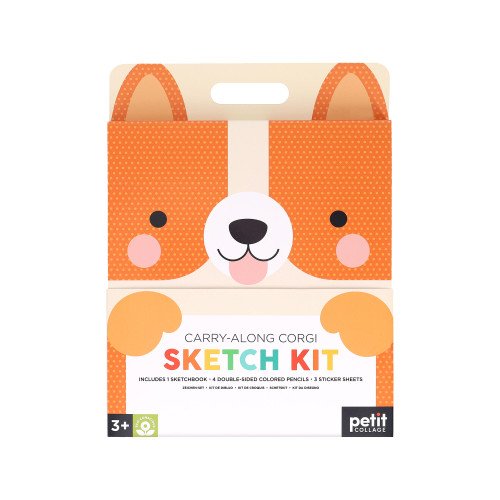 Carry-Along Corgi Sketch Kit book cover by Petit Collage