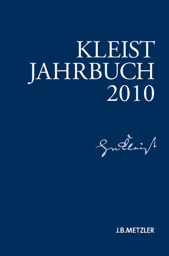 Kleist-Jahrbuch 2010 (Kleist-Jahrbuch) book cover by 