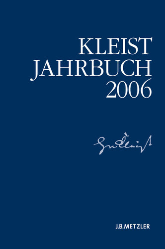 Kleist-Jahrbuch 2006 (Kleist-Jahrbuch) book cover by 
