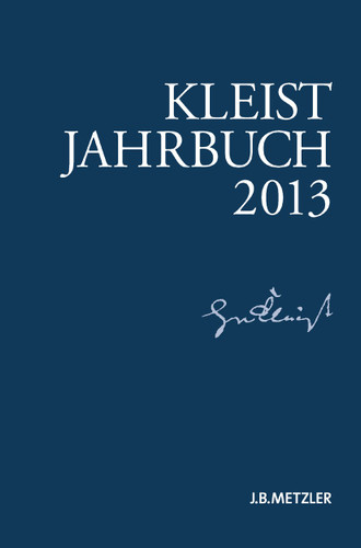 Kleist-Jahrbuch 2013 (Kleist-Jahrbuch) book cover by 