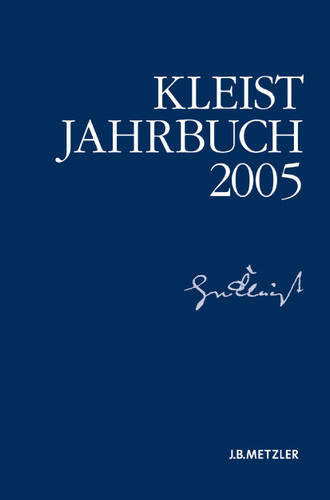 Kleist-Jahrbuch 2005 (Kleist-Jahrbuch) book cover by 