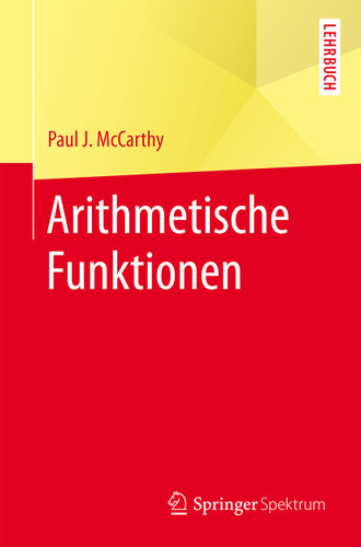 Arithmetische Funktionen book cover by Paul J. McCarthy