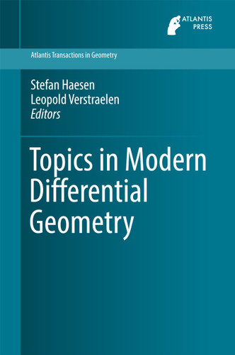 Topics in Modern Differential Geometry (Atlantis Transactions in Geometry #1) book cover by 