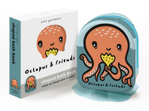 Octopus & Friends: Watch me change color in water! (Wee Gallery Shaped Bath Books) book cover by 