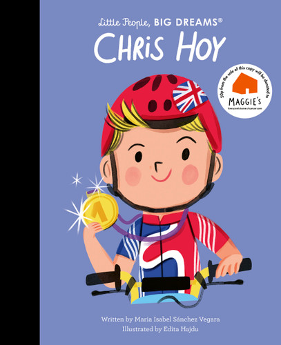Chris Hoy (Little People, BIG DREAMS) book cover by Maria Isabel Sanchez Vegara