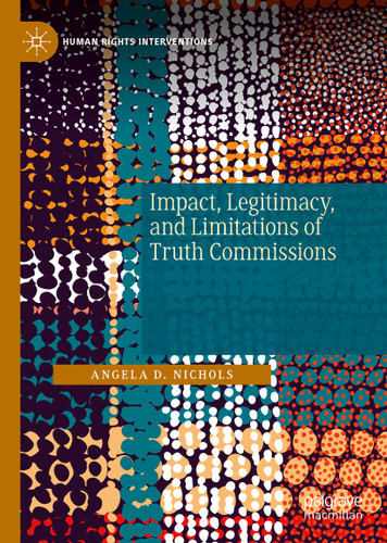 Impact, Legitimacy, and Limitations of Truth Commissions (Human Rights Interventions) book cover by Angela D. Nichols