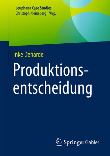 Produktionsentscheidung book cover by Inke Deharde