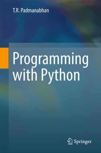 Programming with Python book cover by T R Padmanabhan