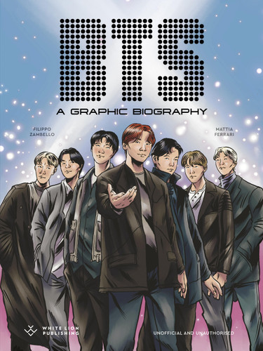 BTS: A Graphic Biography (BioGraphics) book cover by Filippo Zambello