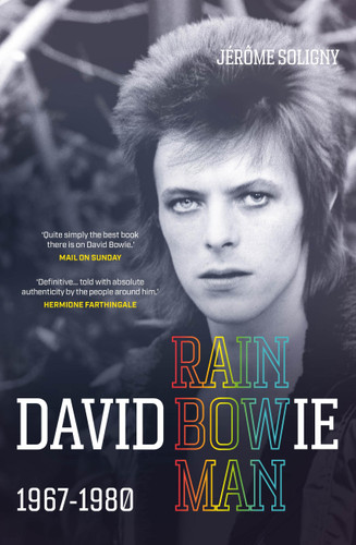 David Bowie Rainbowman: 1967-1980 book cover by Jérôme Soligny