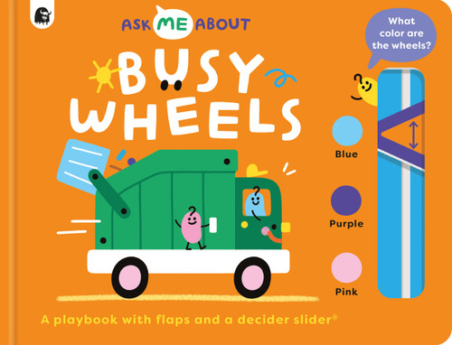Busy Wheels (Ask Me About) book cover by Rebecca Atkinson
