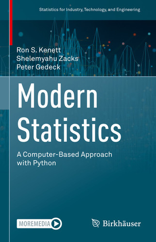 Modern Statistics: A Computer-Based Approach with Python (Statistics for Industry, Technology, and Engineering) book cover by Ron S. Kenett, Shelemyahu Zacks, Peter Gedeck