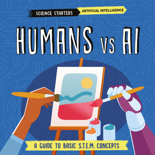 Humans vs AI book cover by Nancy Dickmann