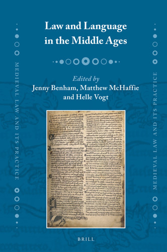Law and Language in the Middle Ages [9789004342675]
