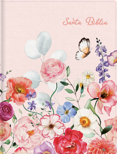 RVR 1960 Biblia de apuntes, rosa pétalos, tela sobre tapa dura book cover by 