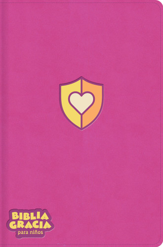 RVR 1960 Biblia gracia para niños, rosa, símil piel book cover by 