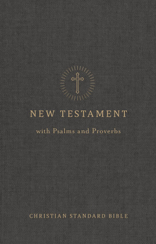 CSB Pocket New Testament with Psalms and Proverbs, Easy-to-Read Optimal Type, Charcoal Trade Paper book cover by CSB Bibles by Holman