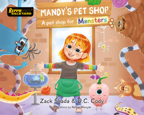 Mandy's Pet Shop: A Pet Shop for Monsters (Mandy's Pet Shop #1) book cover by Zack Shada, D.C. Cody