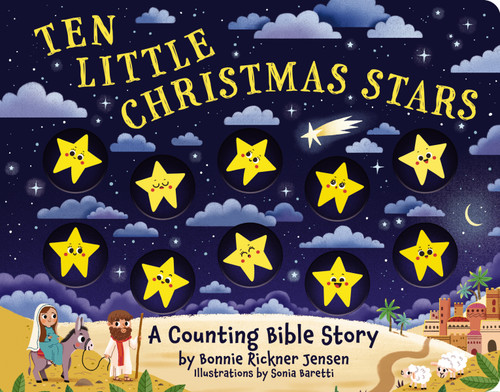 Ten Little Christmas Stars (A Counting Bible Story) book cover by Bonnie Rickner Jensen