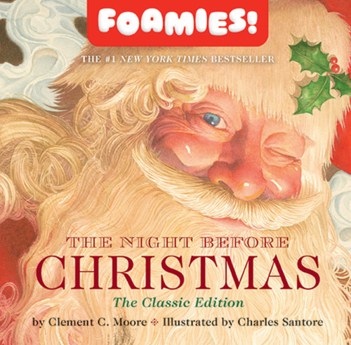 The Night Before Christmas Bath Book: Foamies (Charles Santore Children's Classics) book cover by Clement Moore