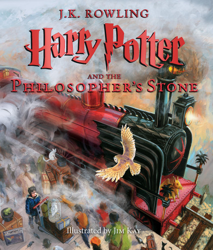 Harry Potter and the Philosopher's Stone: The Illustrated Edition (Harry Potter, Book 1) (Harry Potter) book cover by J. K. Rowling