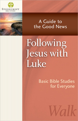 Following Jesus with Luke: A Guide to the Good News (Stonecroft Bible Studies) book cover by Stonecroft Ministries