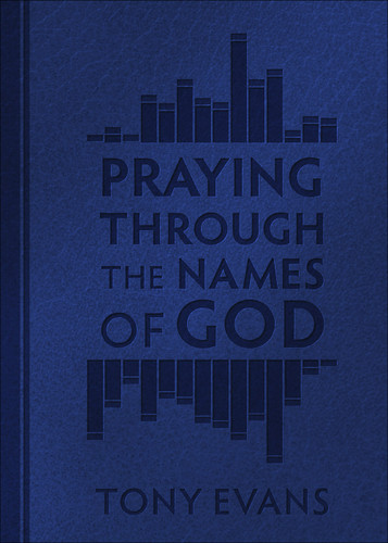 Praying Through the Names of God (Milano Softone) (The Names of God Series) book cover by Tony Evans
