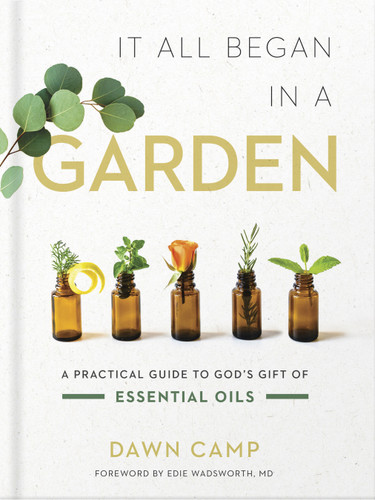 It All Began in a Garden: A Practical Guide to God’s Gift of Essential Oils book cover by Dawn  Camp