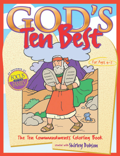 God's Ten Best: The Ten Commandments Coloring Book (Coloring Books) book cover by Gospel Light
