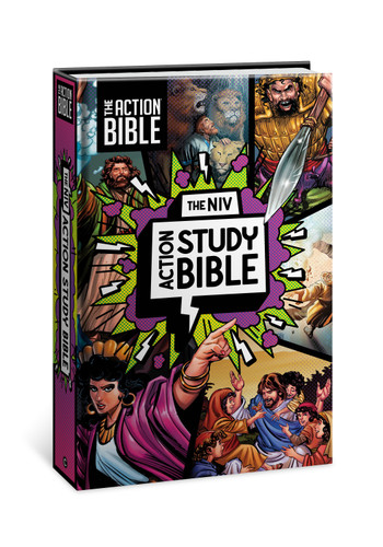 The NIV Action Study Bible, Hardcover, Full Color (Action Bible Series) book cover by 