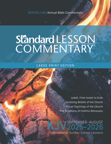 KJV Standard Lesson Commentary® Large Print Edition 2025-2026 (Standard Lesson Commentary) book cover by Standard Publishing