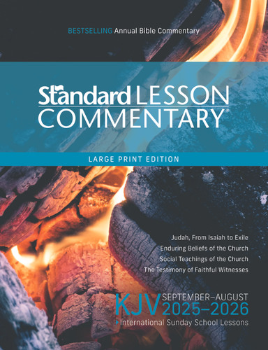KJV Standard Lesson Commentary® Large Print Edition 2025-2026 (Standard Lesson Commentary) book cover by Standard Publishing