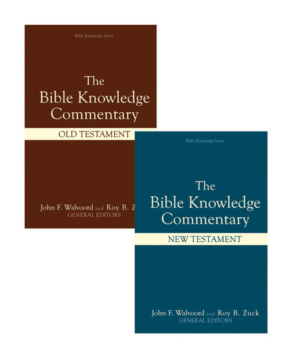 Bible Knowledge Commentary (2 Volume Set) (Bible Knowledge Series) book cover by John F. Walvoord, Roy B. Zuck