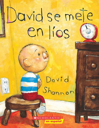 David se mete en líos (David Gets in Trouble) book cover by David Shannon